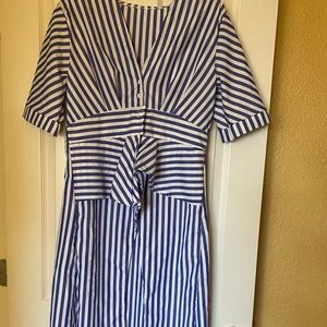 Striped shirt dress